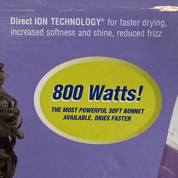 Hot Tools Professional 800W IONIC Soft Bonnet Hair Dryer Model 1051 White. - Picture 2 of 5